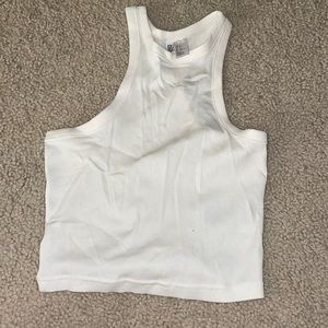 Cream Divided tank top